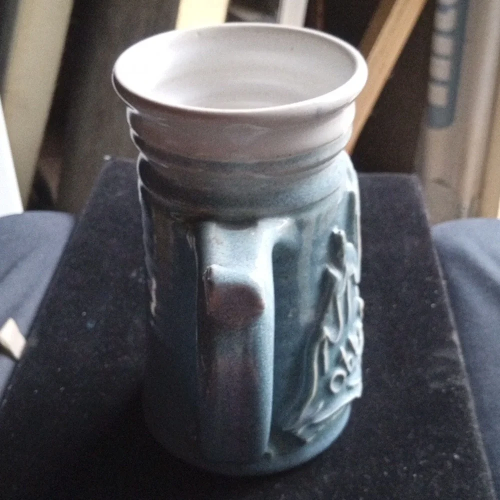 Blue Oktoberfest 1988 Ceramic Mug
